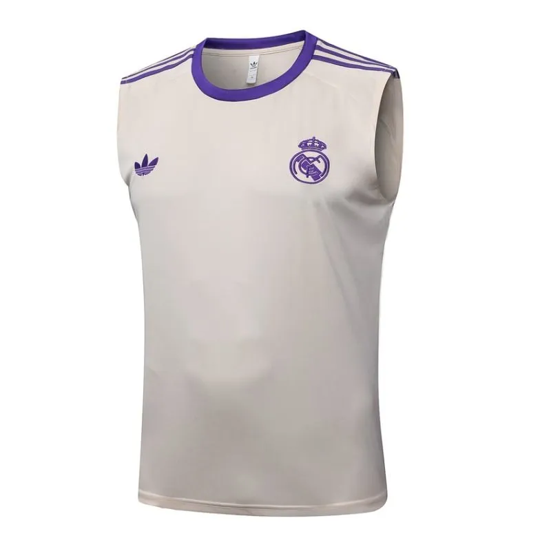 Ensemble Short & Débardeur Real Madrid 2025/26 - Beige