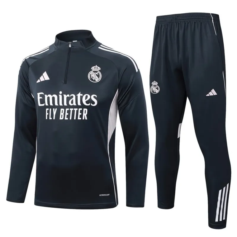 Chándal Real Madrid 2025/26 - Gris Oscuro