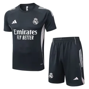 Real Madrid Trainingsshirt + Shorts 2025/26 - Dunkelgrau