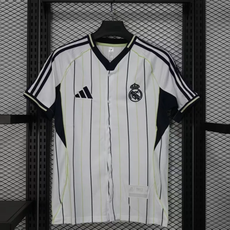 Real Madrid 2025/26 Baseball Edition Player Jersey - White