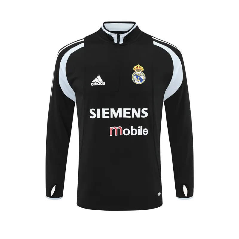 Real Madrid 2004/05 Vintage Sportbekleidung Schwarz