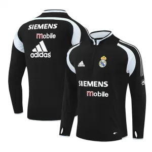Real Madrid 2004/05 Vintage Sportbekleidung Schwarz