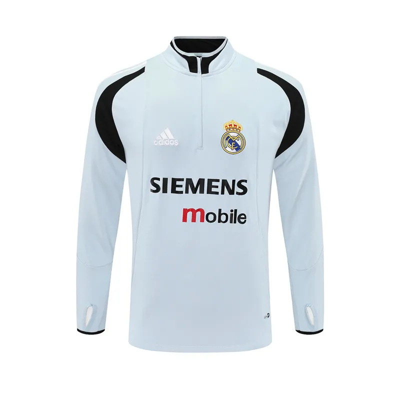 Real Madrid 2004/05 Ropa Deportiva Vintage Gris Claro
