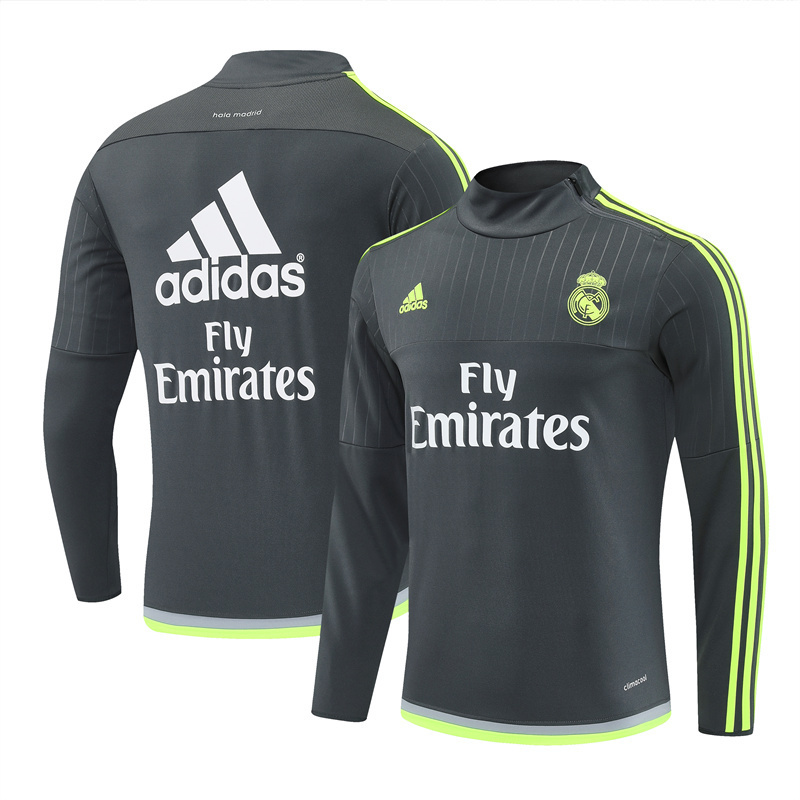 Real Madrid 2015/16 Ropa Deportiva Vintage Gris