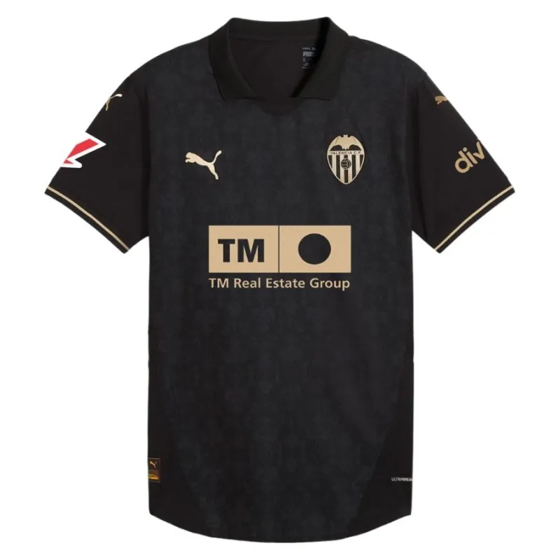 Maglia per bambini di trasferta di Valencia 2024/25 - Nera