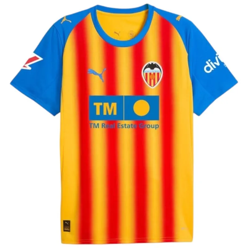 Valence 2025/26 Troisième Maillot Féminin - Jaune/Bleu/Rouge