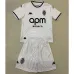 Tercera camiseta y pantalones cortos para niños del AS Monaco 2024/25 - Blanco