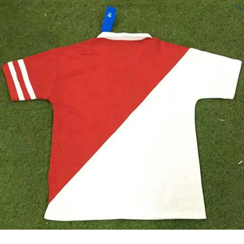 Camiseta retro de AS Monaco 1992 - 94 en partido de local - Blanca/Roja