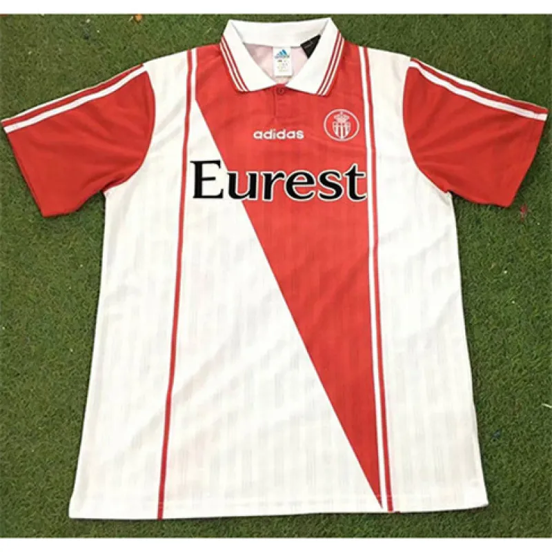 Camiseta retro de AS Monaco 1996/97 en partido de local - Blanca/Roja