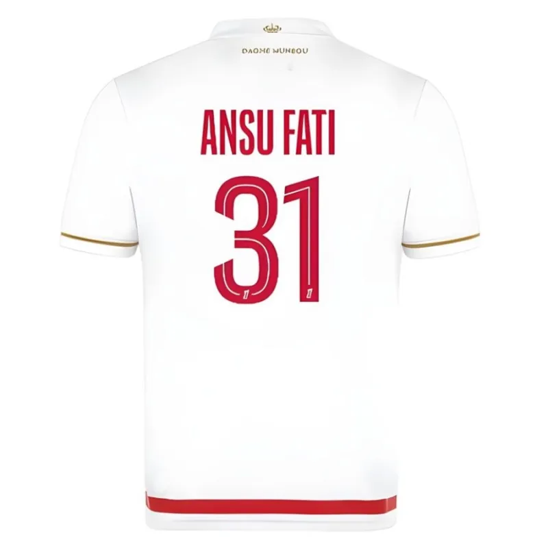 Monaco 2025/26 ANSU FATI Home Jersey