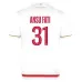 Ansu Fati AS Monaco Kids' Home Jersey + Shorts 2025/26 - White/Red