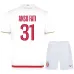 Ansu Fati AS Monaco Kids' Home Jersey + Shorts 2025/26 - White/Red