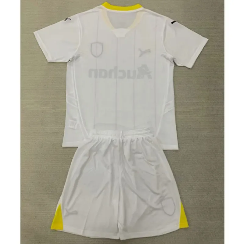 Tercera camiseta y pantalones cortos para niños de Lens 2024/25 - Blanco