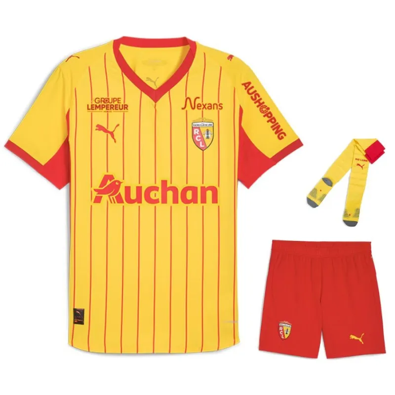 Kit bambino di casa RC Lens 2025/26 - Giallo