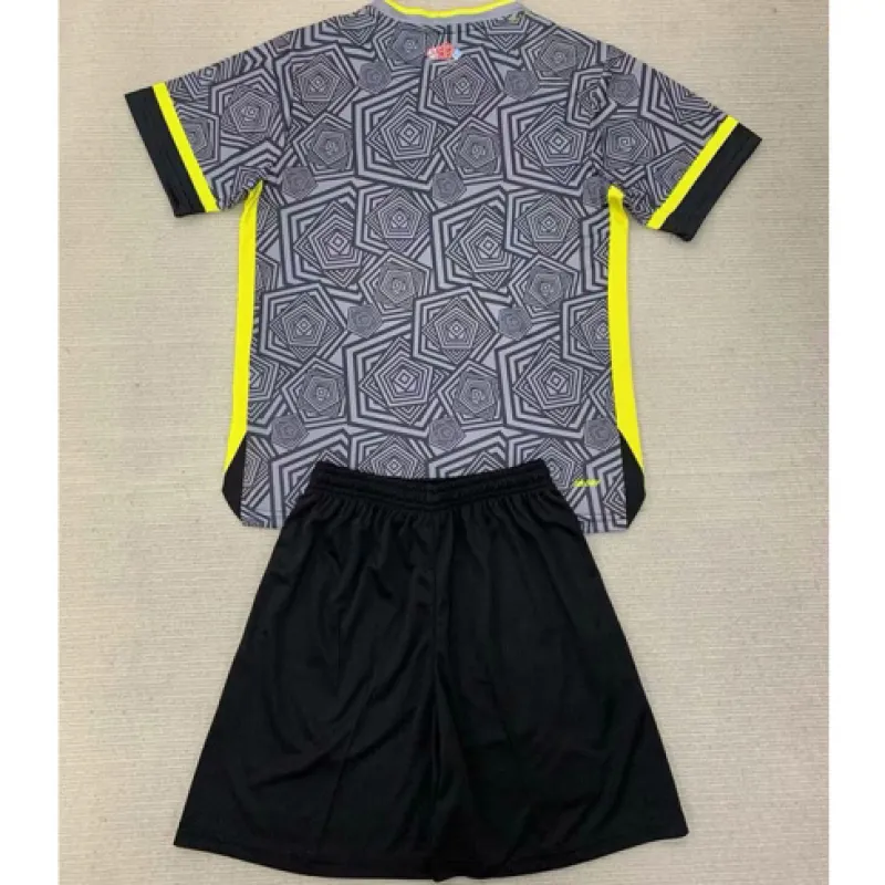 Tercera camiseta y pantalones cortos para niños de Lille 2024/25 - Gris