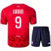 Lille GIROUD 2025/26 Heim Kindertrikot + Shorts - Rot