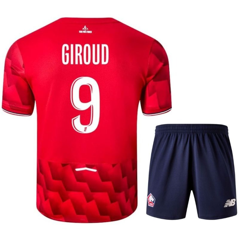 Lille GIROUD 2025/26 Heim Kindertrikot + Shorts - Rot