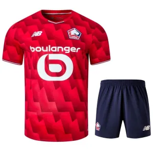 Camiseta infantil + pantalones cortos en casa del Lille 2025/26 - Rojo
