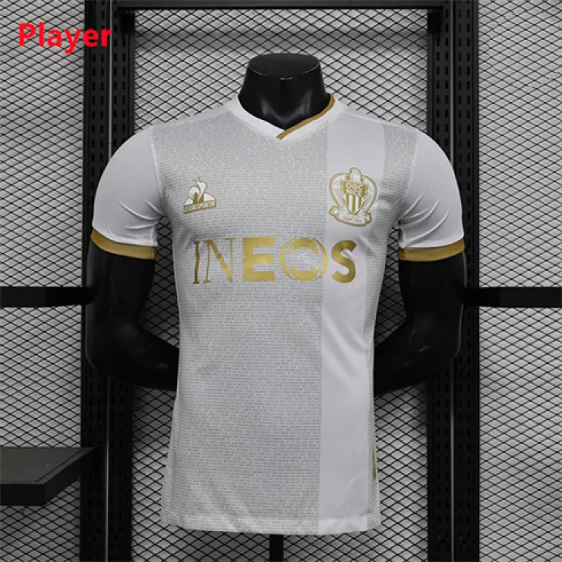 Camiseta de la versión de jugador de partido fuera 2024/25 del OGC Nice - Blanca