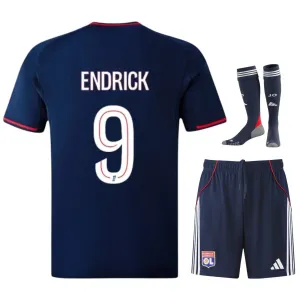 Olympique Lyonnais ENDRICK 2025/26 Kit Enfant Extérieur Bleu