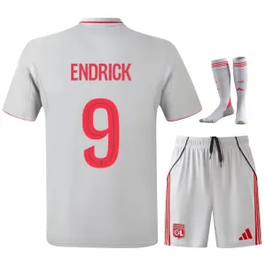 Olympique Lyonnais ENDRICK 2025/26 Kit Enfant Troisième Gris