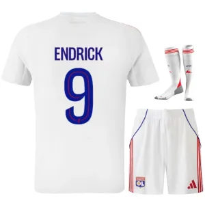 Olympique Lyonnais ENDRICK 2025/26 Kit Enfant Domicile Blanc