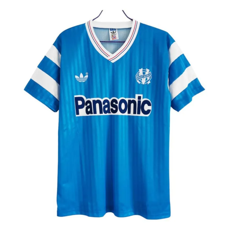 Marsella 1990/91 Camiseta retro visitante - Azul