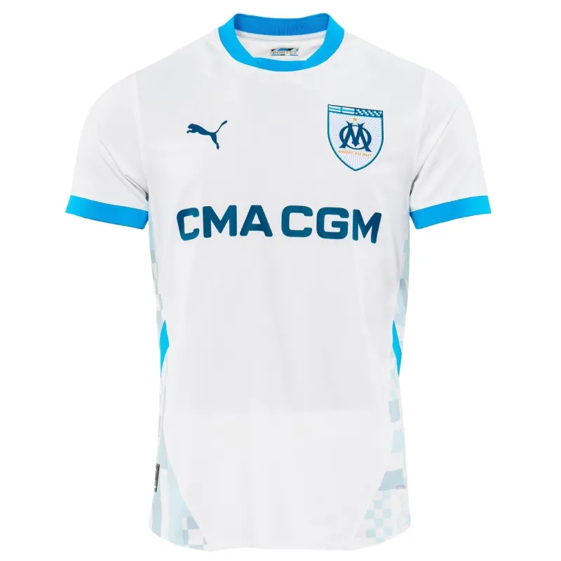 Olympique Marseille 2024/25 Spieler - Heim - Version - Trikot - Weiß