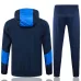 Traje deportivo con capucha anti-viento de Olympique de Marseille para 2024/25 - Azul