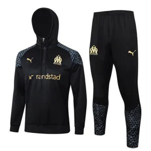 Tuta sportiva con cappuccio di Olympique de Marseille 2024/25 - Nero