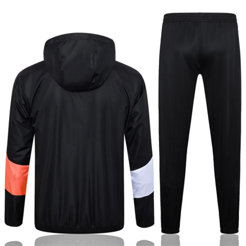 Traje deportivo con capucha anti-viento de Olympique de Marseille 2024/25 - Negro