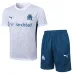Camiseta de entrenamiento + pantalones cortos de Olympique de Marseille para 2024/25 - Blanco