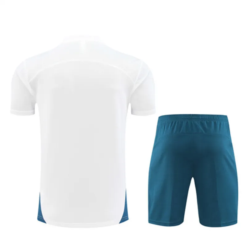 Olympique de Marseille Kinder-Trainings-Trikot + Shorts für 2024/25 - Weiß