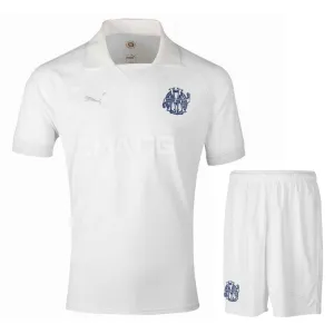 Set de camiseta y pantalones cortos para niños de Marsella 2024/25 edición conmemorativa del 125 aniversario - Blanco