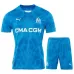 Set de camiseta y pantalones cortos de portero 2024/25 azules para niños de Marsella