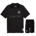 Set de camiseta y pantalones cortos para niños de Marsella 2024/25 edición conmemorativa del 125 aniversario - Negro