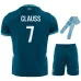 Set di maglia per bambini fuori casa 2024/25 di CLAUSS Marsiglia - Blu