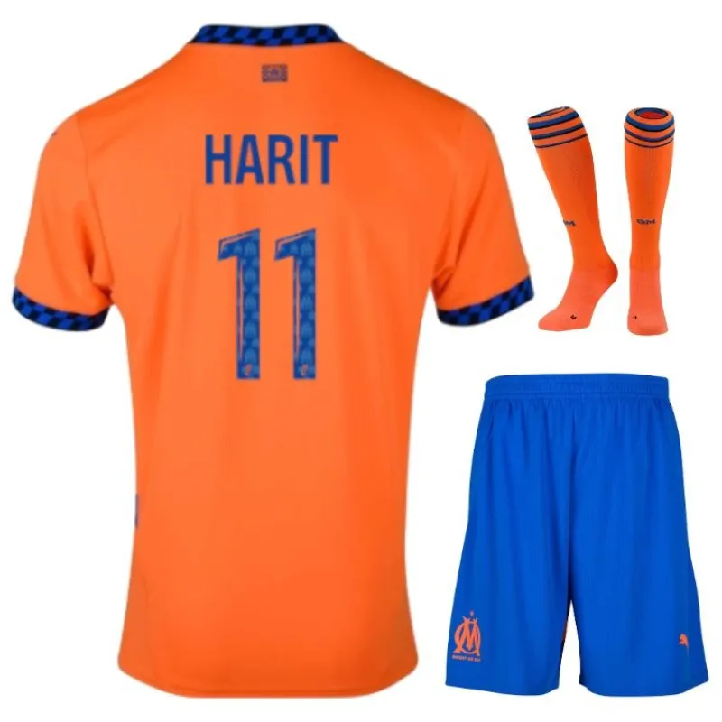 Tercer set de camiseta para niños 2024/25 de HARIT Marsella - Naranja