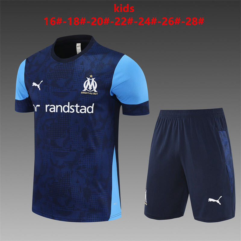 Marseille 2025/26 Kinder Trainingsanzug blau