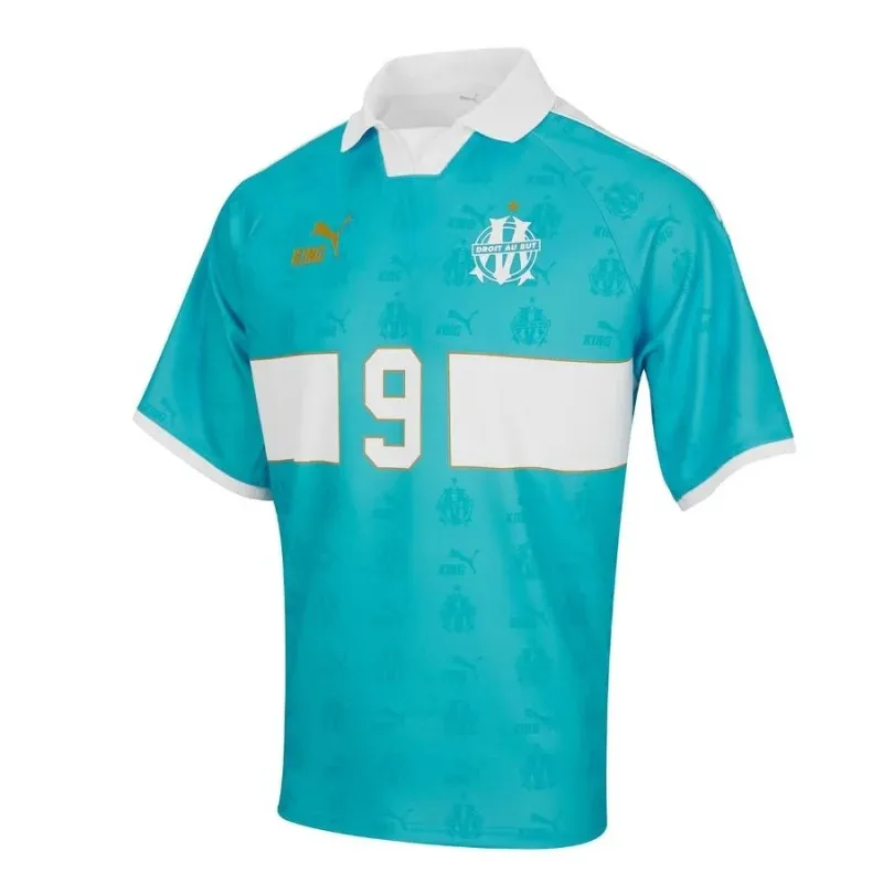 OM King Camiseta Retro Azul
