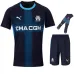 Olympique de Marseille 2025/26 Kinder-Auswärts-Kit - Blau
