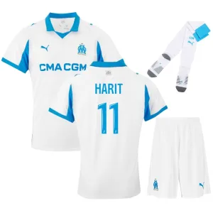 Set de camiseta infantil de HARIT del Olympique Marseille 2025/26 local - Blanco