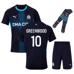 Marseille GREENWOOD 2025/26 Away Kids Football Mini Kit