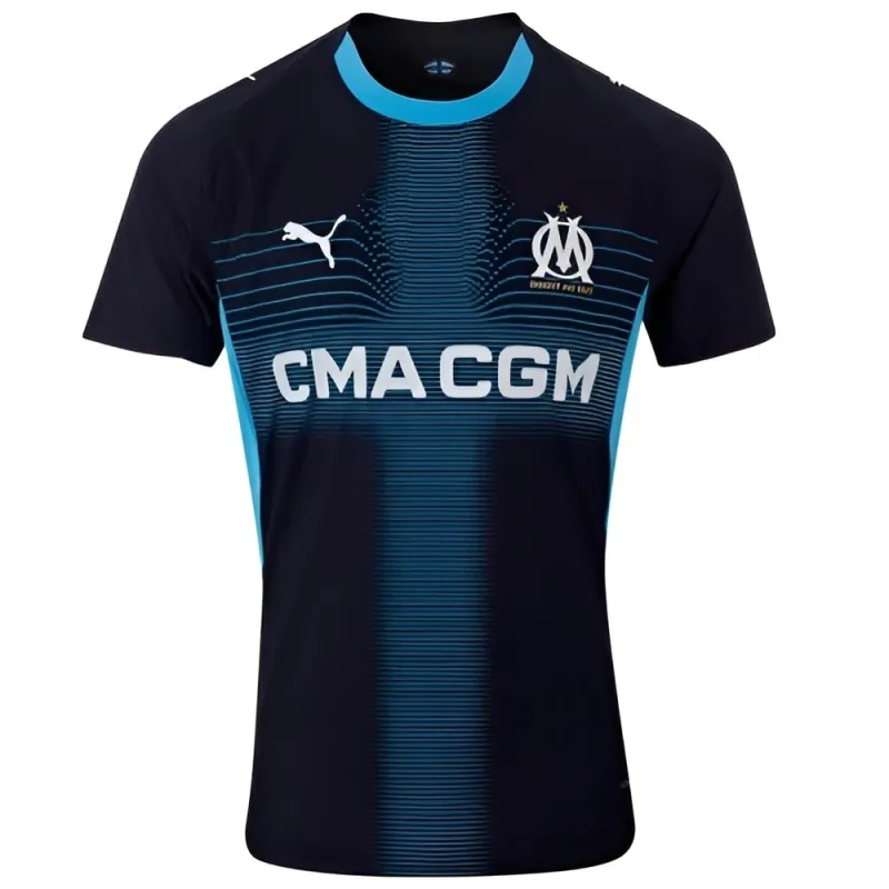 Marseille RABIOT Kids' Jersey Set 2025/26 Away - Blue