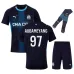 Marsella AUBAMEYANG Conjunto de camiseta de visita para niños 2025/26 - Negra
