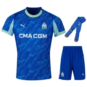 Marseille 2025/26 Troisième Kit Enfant - Bleu