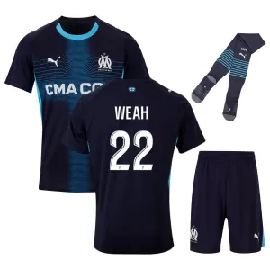 OM WEAH Ensemble de maillot extérieur pour enfants 2025/26 - Noir