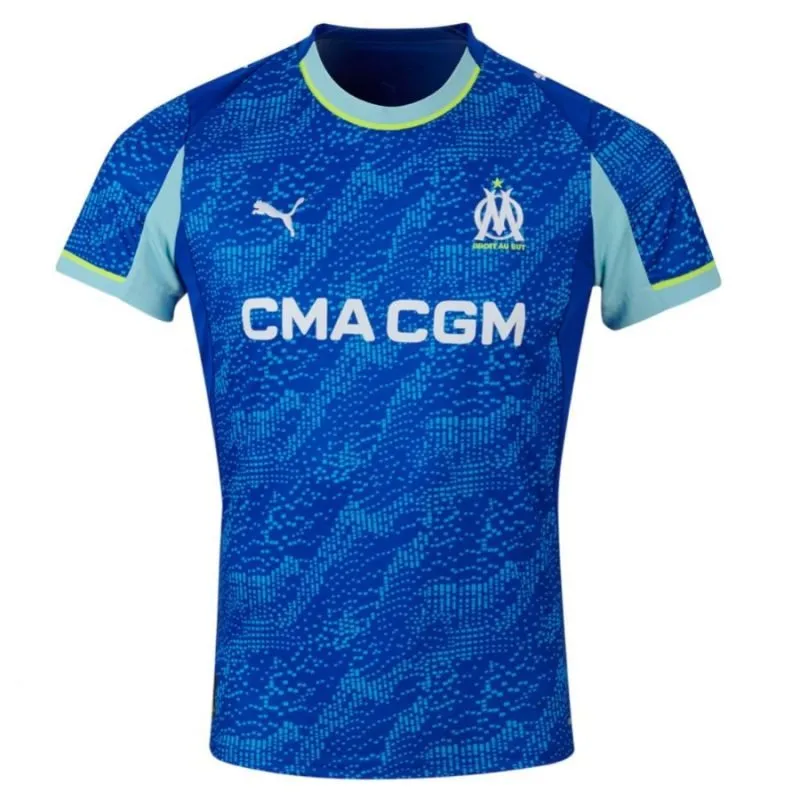 Marseille GREENWOOD 2025/26 Third Kids’ Kit - Blue