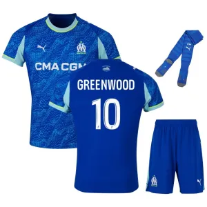 Marseille GREENWOOD 2025/26 Troisième Kit Enfant - Bleu
