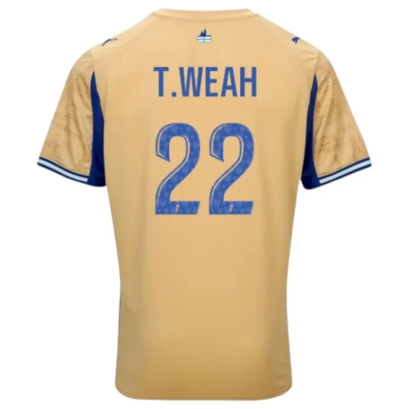 Marseille T.WEAH 2025/26 Kinder viertes Trikot Set - Beige